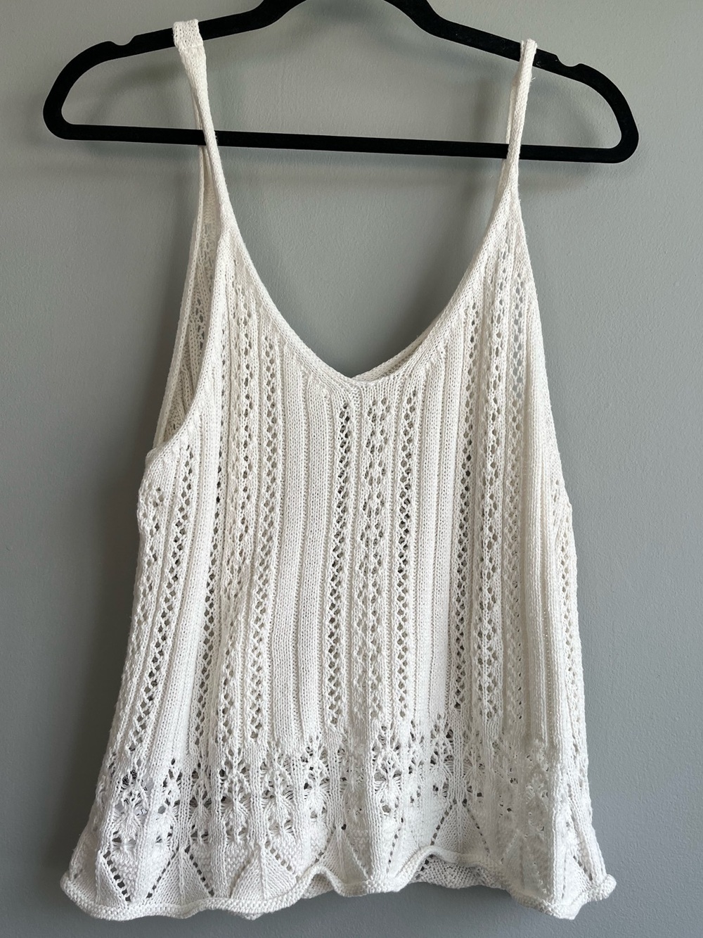 Dainty Eyelet Detail Tank Top